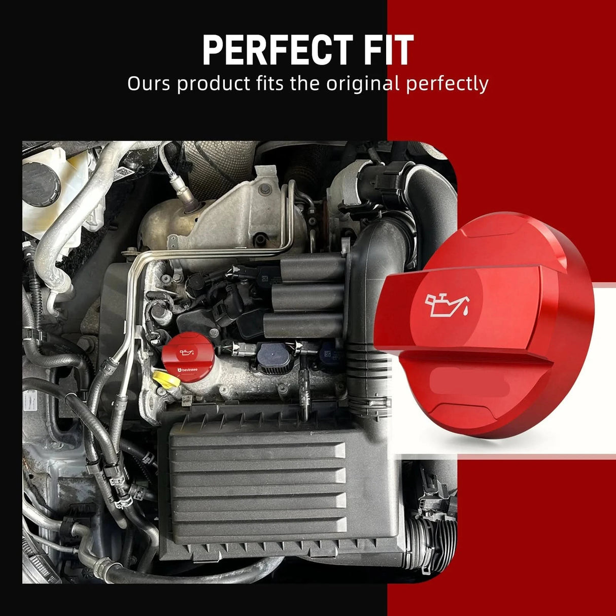 Billet Aluminum Engine Oil Filler Cap – EA211 1.0T / 1.2T / 1.4T Engines