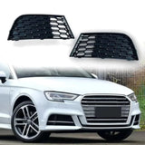 Honeycomb Front Fog Light Grille Set for Audi A3 8V S-Line / S3 2017–2020 – Left & Right Bumper Mesh Covers