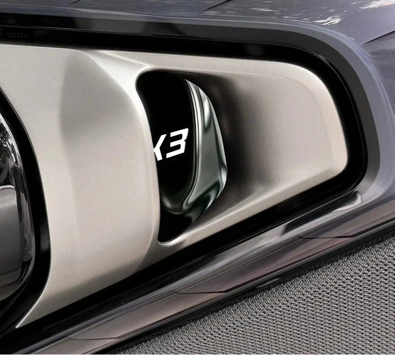 Stainless Steel Inner Door Bowl Guards for BMW X3 G45 2024–2025 – 4-Piece Protective Handle Trim Set