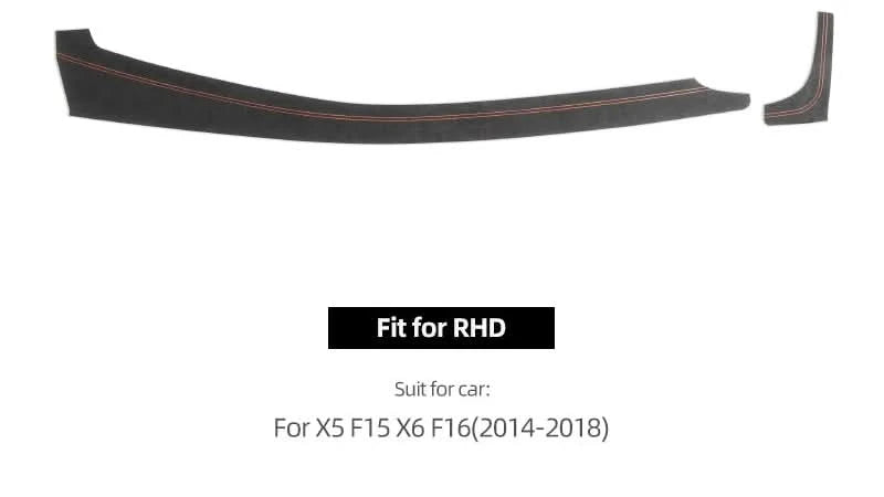Suede-Style Dashboard Trim Panel Cover for BMW X5 F15 & X6 F16 (2014–2018)