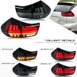 LED Tail Lights for Lexus RX330 / RX350 / RX400h (2004–2009) – Dynamic Turn Signal with Start-Up Animation