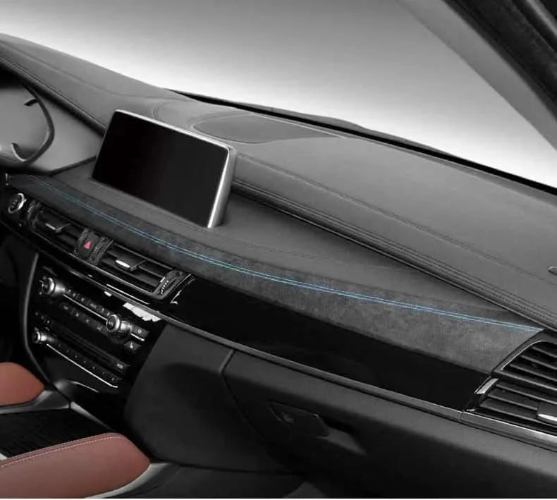 Suede-Style Dashboard Trim Panel Cover for BMW X5 F15 & X6 F16 (2014–2018)