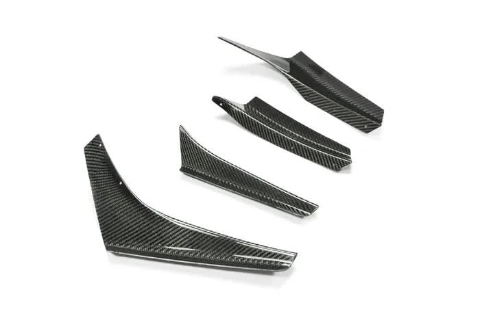 Front Bumper Canards for BMW E36 M3 – Carbon Fiber Aero Splitter Set (4-Piece)