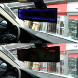 LED Ambient Interior Rearview Mirror – Wide View Flat Mirror Upgrade for Enhanced Cabin Style