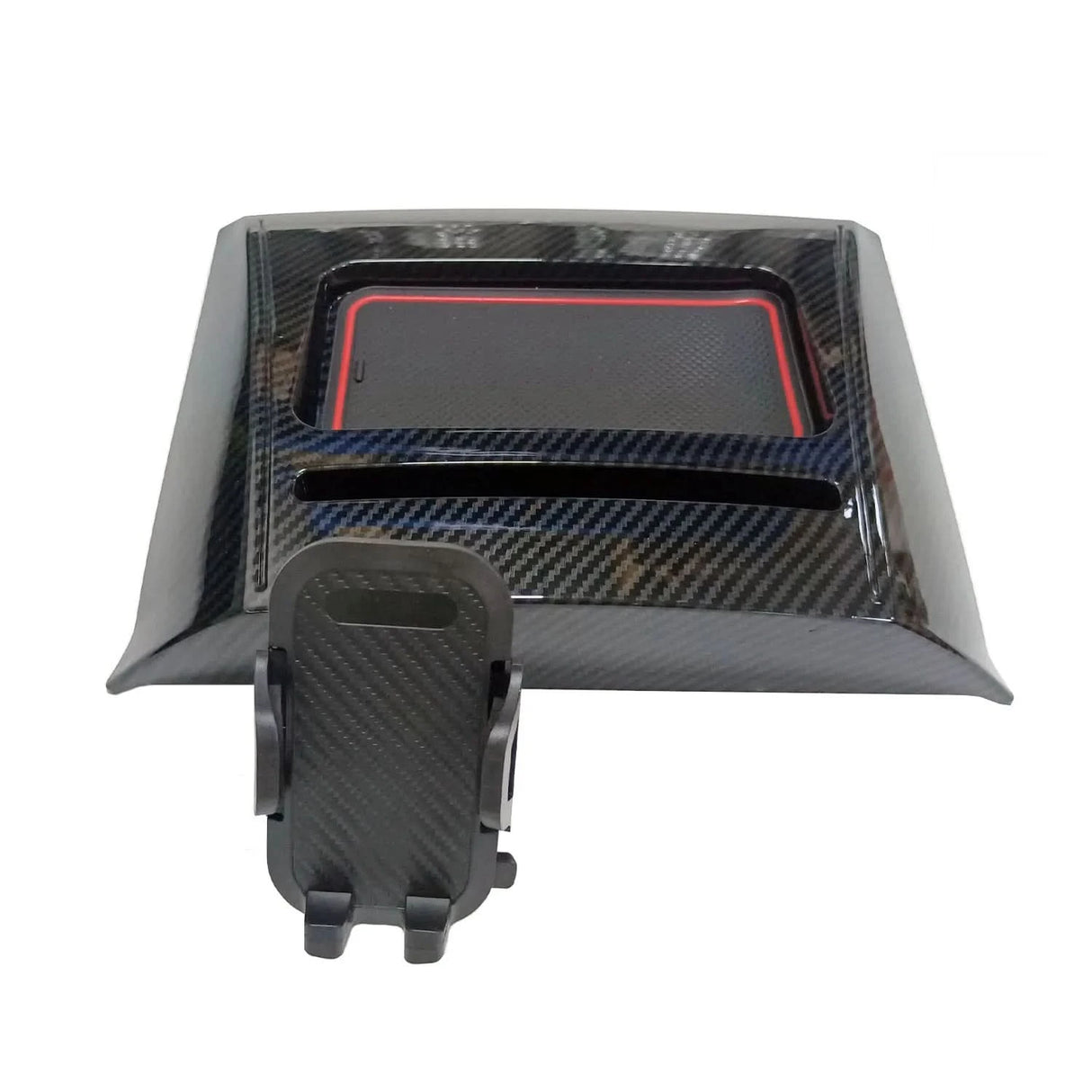 Center Console Phone Holder & Dashboard Storage Tray for Ford Mustang (2015–2019)