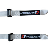 Universal Gray 4 Point Buckle Racing Seat Belt Harness Nylon
