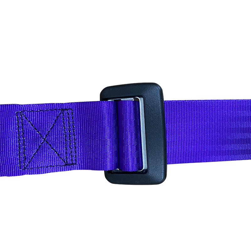 Universal Purple 2" 4 Point Buckle Racing Seat Belt Harness Nylon