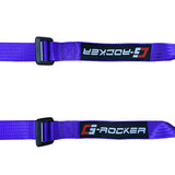 Universal Purple 2" 4 Point Buckle Racing Seat Belt Harness Nylon