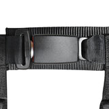Universal 2" Wide 4 Point Buckle Racing Seat Belt Harness Nylon Black