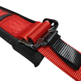Universal 2" Wide 4 Point Buckle Racing Seat Belt Harness Nylon Red