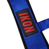 Universal 3" Wide 4 Point Buckle Racing Seat Belt Harness Nylon Blue