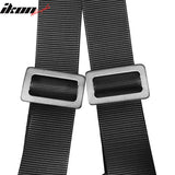 Universal Black 2" 6th Cam-lock Seat Belt Harness Nylon