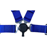 Universal 4 Point Cam-Lock Blue Racing Harness Seat Belt Nylon