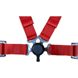 Universal 4 Point Cam-Lock Red Racing Harness Seat Belt Nylon