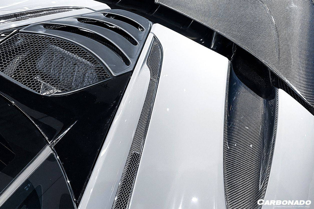 2017-2022 McLaren 720S Coupe Only Carbon Fiber Engine Hood Side Air Intake Vents 6pcs （Dont Fit Spyder）