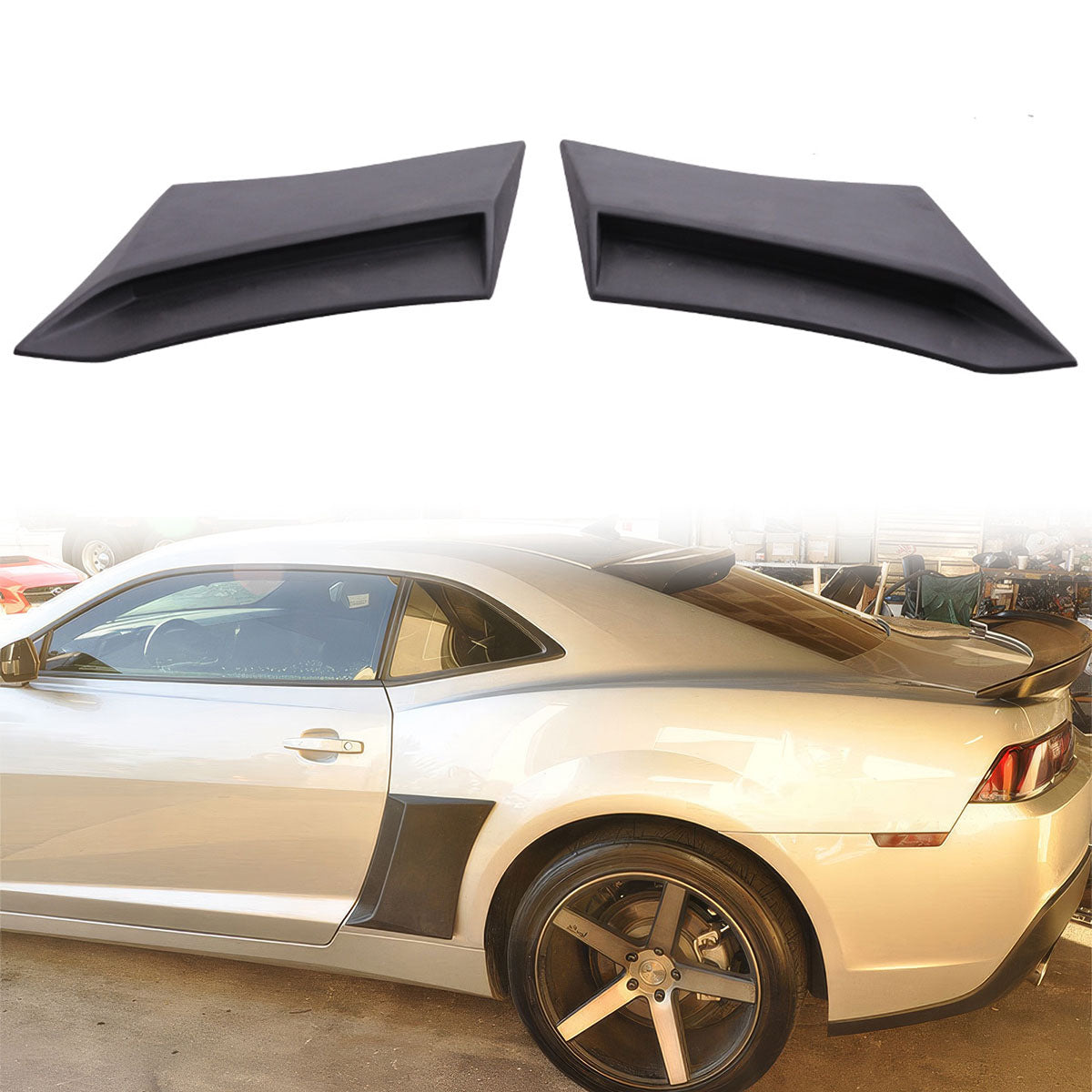 2010-2015 Chevy Camaro Xenon Style Side Rear Fender Vent Scoop PU