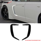 2015-2023 Dodge Charger IKON2 Style Side Fin Vents Matte Black ABS