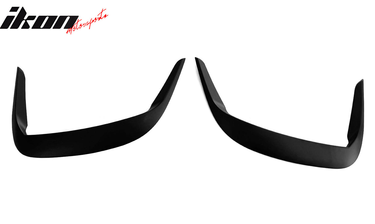 2015-2023 Dodge Charger IKON2 Style Side Fin Vents Matte Black ABS
