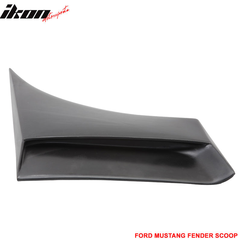 2005-2009 Ford Mustang Unpainted Black Fender Scoop PU