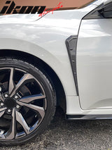 2016-2021 Honda Civic Type-R Style CF Hydro Dip Side Vent Fender ABS
