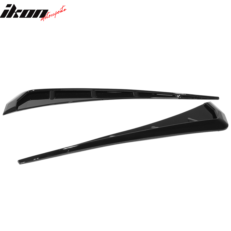 2016-2020 Honda Civic Gloss Black Front Fender Side Vent Cover ABS