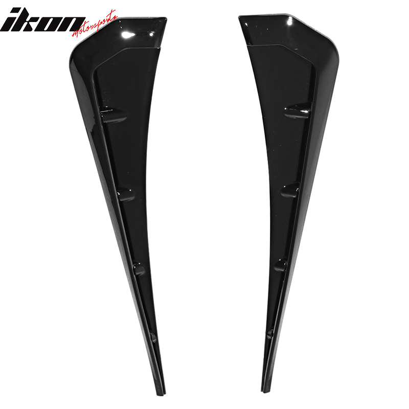 2016-2020 Honda Civic Gloss Black Front Fender Side Vent Cover ABS