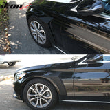 2015-2018 Benz W205 C-Class Sedan Black Side Fender Vent Cover ABS