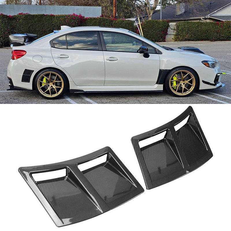 Rear Bumper Air Vent for Subaru WRX STI 2015-2021 Carbon Fiber Print ABS