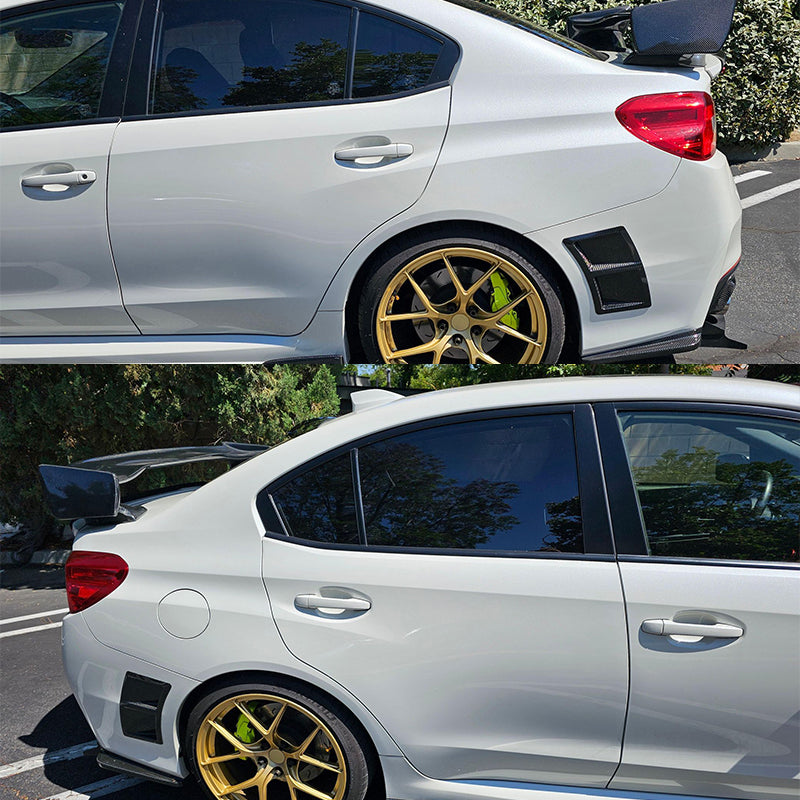 Rear Bumper Air Vent for Subaru WRX STI 2015-2021 Carbon Fiber Print ABS