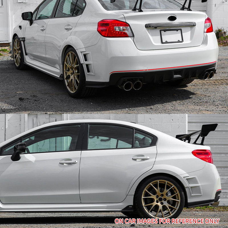 2015-2021 Subaru WRX STI Matte Black Rear Bumper Side Air Vent ABS