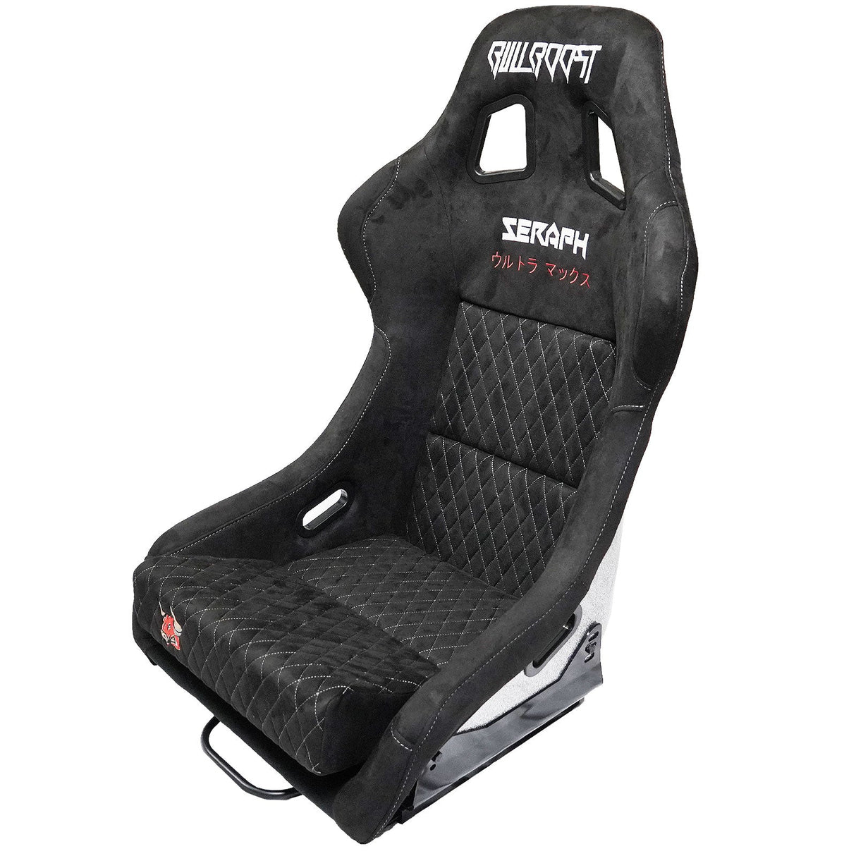 Bull Boost Adjustable Racing Lowered Ultra Max Bucket Seat with Slider Rails