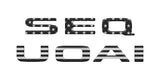 Rear Hatch Letter Overlays Fits 2023-2027 Toyota Sequoia