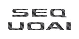 Rear Hatch Letter Overlays Fits 2023-2027 Toyota Sequoia