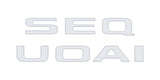 Rear Hatch Letter Overlays Fits 2023-2027 Toyota Sequoia