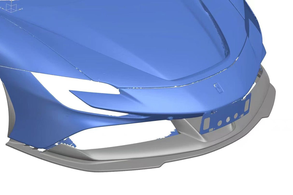 2020-UP Ferrari Autoclave Carbon Fiber Front Lip Splitter Carbonado (MIX) Fits: SF90 Stradale and Spider