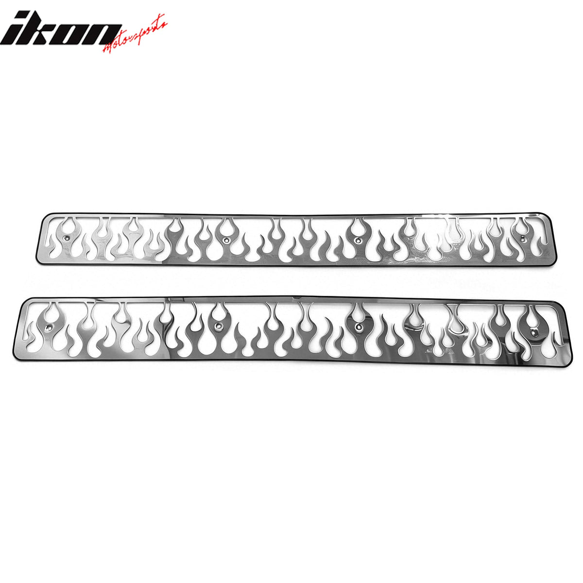 1994-1998 Chevy C/K 1500 2500 3500 Vertical Flame Style Front Overlay Grilles Bumper Grill Replacement