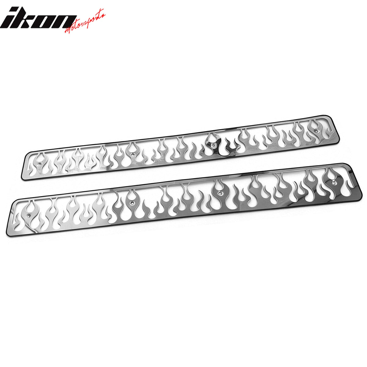 1994-1998 Chevy C/K 1500 2500 3500 Vertical Flame Style Front Overlay Grilles Bumper Grill Replacement