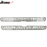 1999-2002 Chevy Silverado 1500/2500/3500 Stainless Steel Front Overlay Upper Grille Inserts 2PCS