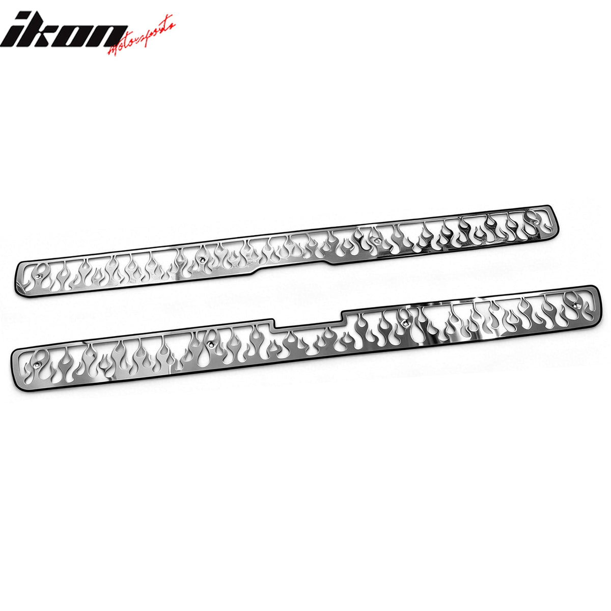 1999-2002 Chevy Silverado 1500/2500/3500 Stainless Steel Front Overlay Upper Grille Inserts 2PCS