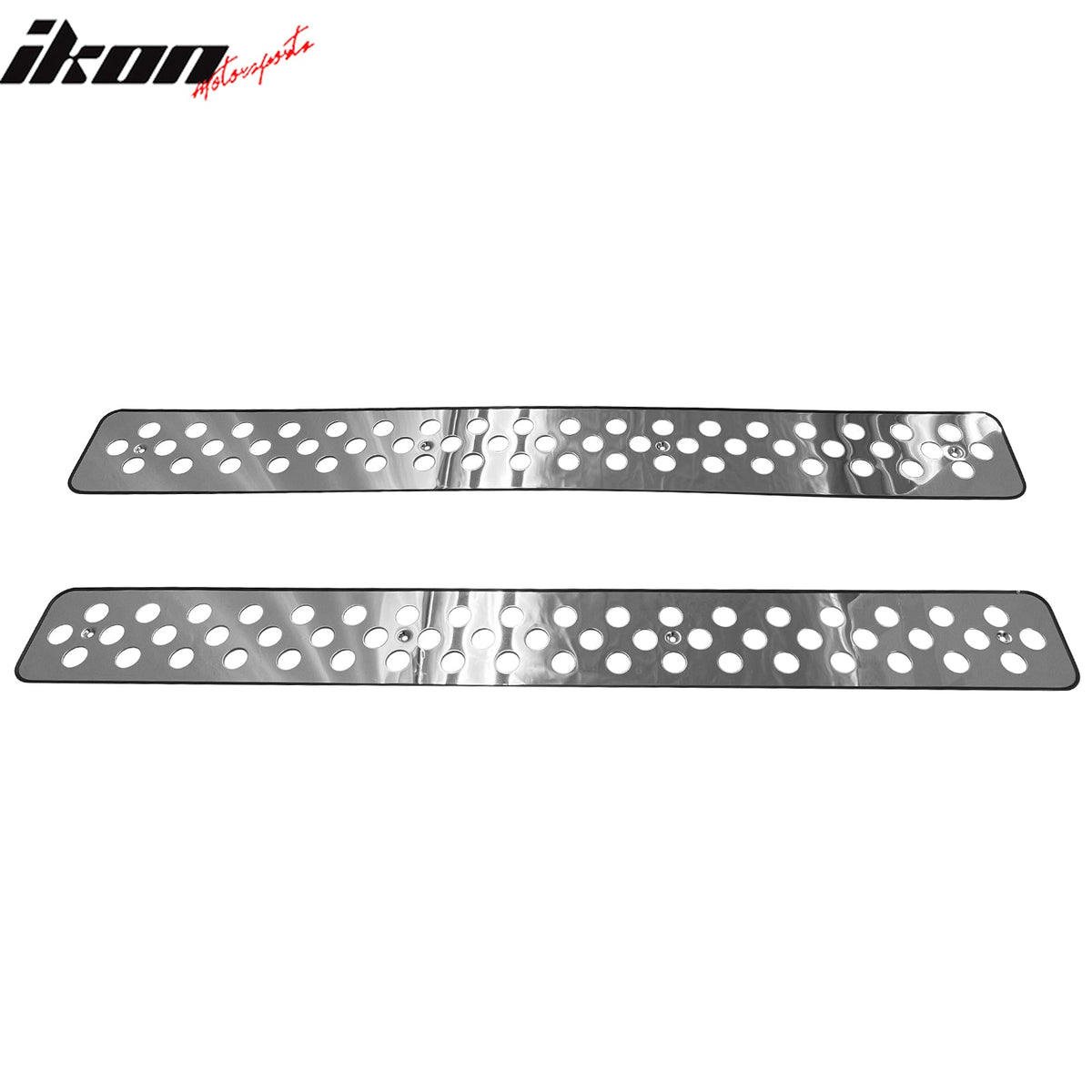 1994-1998 Chevy C10/C/K Series & 1994-1999 Suburban/Tahoe 2PCS Front Upper Grille Insert Chrome Stainless Steel Punch Style
