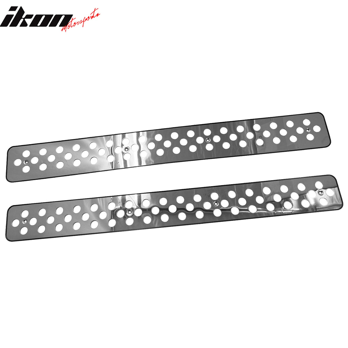1994-1998 Chevy C10/C/K Series & 1994-1999 Suburban/Tahoe 2PCS Front Upper Grille Insert Chrome Stainless Steel Punch Style
