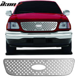 1999-2003 Ford F-150 Pickup Stainless Steel Front Bumper Upper Grille Chrome Grill Replacement