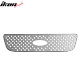 1999-2003 Ford F-150 Pickup Stainless Steel Front Bumper Upper Grille Chrome Grill Replacement