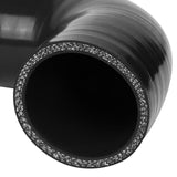 2.25" 90 Degree Silicone Hose 3-Ply Black