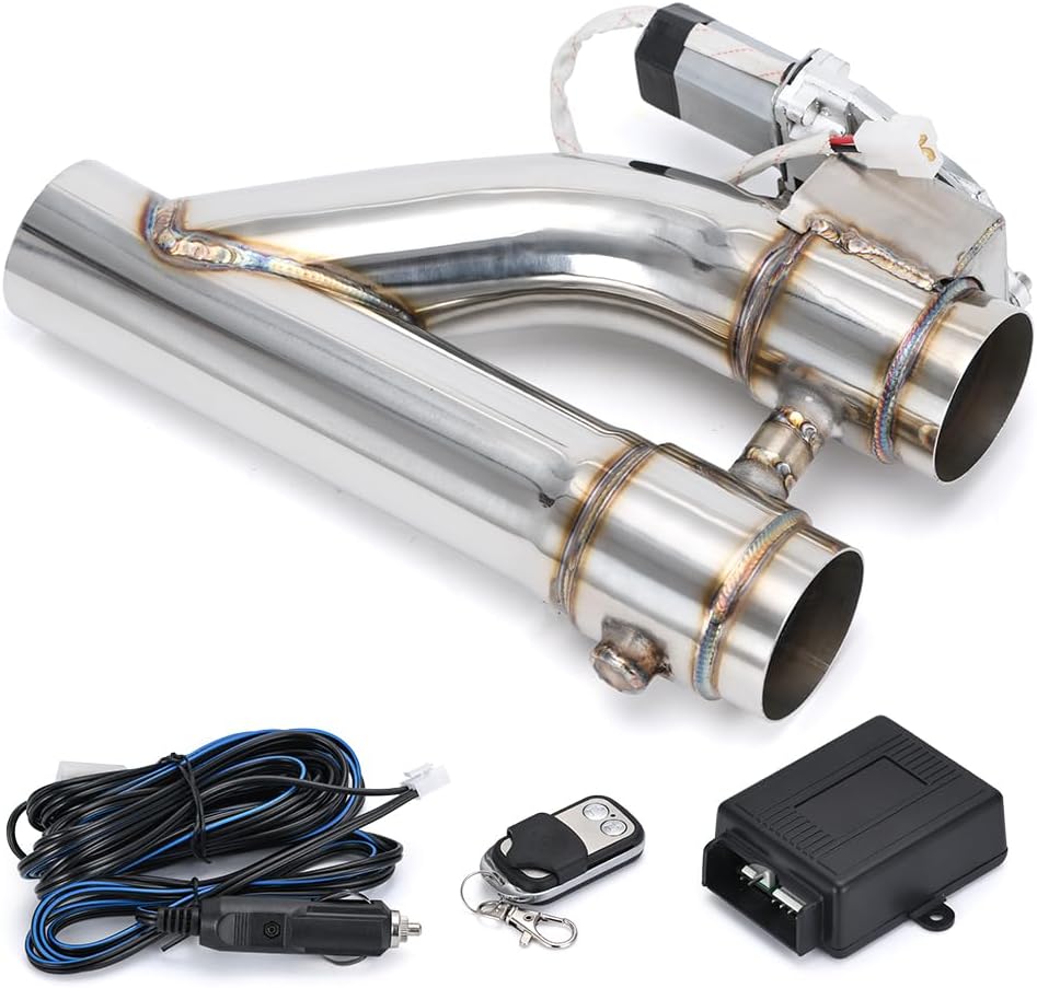 Universal 2.5 Inch Stainless Steel Exhaust Valve Pipe Kit