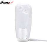 Universal LED RGB Shift Knob 10mm Transparent Bubble W Thread Adapters