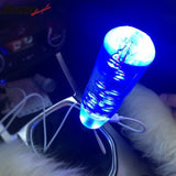 Universal LED RGB Shift Knob 10mm Transparent Bubble W Thread Adapters