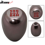 Gunmetal M12X1.75 Thread Manual T-R Style Gear Shift Knob 5 Speed JDM