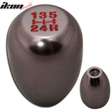Gunmetal M8X1.25 Manual Transmission T-R Gear Shift Knob 5 Speed JDM