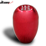 Red Aluminum MT M8X1.25 T-R Gear Shift Shifter Knob 5 Speed JDM Emblem